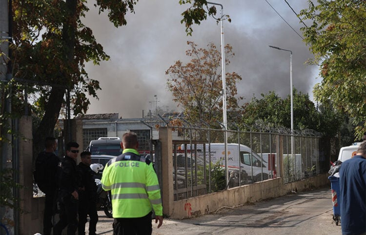 Πυρκαγιά σε βιοτεχνία στον Ελαιώνα στο Αιγάλεω. Σάββατο 10 Οκτωβρίου 2026 (φωτ.: EUROKINISSI / Γιάννης Παναγόπουλος)