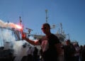 Συγκέντρωση διαμαρτυρίας από επαγγελματίες αλιείς στο παραλιακό μέτωπο της Θεσσαλονίκης. Κυριακή 4 Οκτωβρίου 2026 (φωτ.: EUROKINISSI / Νάσος Σιμόπουλος)