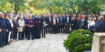 Στιγμιότυπο από την εκδήλωση «Το Δουργούτι θυμάται το Μπλόκο...», Κυριακή 4 Οκτωβρίου 2026 (φωτ.: Ένωση Αρμενίων Ελλάδος)