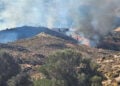 Το πύρινο μέτωπο στην Καρδάμαινα, Κυριακή 4 Οκτωβρίου 2026 (φωτ.: kostv.gr)