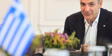 Ο Κυριάκος Μητσοτάκης σε συνάντηση στο Μέγαρο Μαξίμου, Παρασκευή 11 Σεπτεμβρίου 2026 (φωτ.: EUROKINISSI / Γιώργος Κονταρίνης)