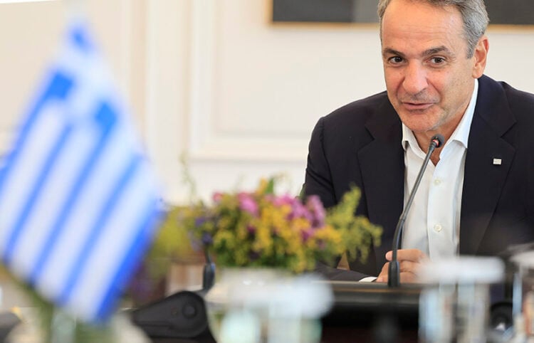 Ο Κυριάκος Μητσοτάκης σε συνάντηση στο Μέγαρο Μαξίμου, Παρασκευή 11 Σεπτεμβρίου 2026 (φωτ.: EUROKINISSI / Γιώργος Κονταρίνης)