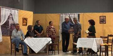 Στιγμιότυπο από την παράσταση των «Αργοναυτών» στην Ακρινή Κοζάνης. Σάββατο 10 Οκτωβρίου 2026 (φωτ.: Facebook / Ένωση Ποντίων Ν. Κιλκίς «Οι Αργοναύτες»)