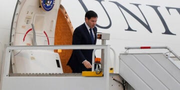 Ο υπουργός Εξωτερικών των ΗΠΑ Μάρκο Ρούμπιο (φωτ.: EPA / Isaac Esquivel)