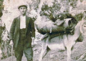 O Κώστας Κολέλης (1897), μπαλωματής-τσαγκάρης (φωτ.: Αρχείο της Βασιλικής Κοζιού-Κολοφωτιά για το ΑΠΕ-ΜΠΕ)