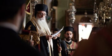 Ο Αρχιεπίσκοπος Σινά Συμεών (φωτ. αρχείου: EUROKINISSI)