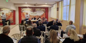 Στιγμιότυπο από τη Γενική Συνέλευση του ΣΠοΣ Θεσσαλονίκης, Κυριακή 18 Οκτωβρίου 2026 (φωτ.: Facebook / Katerina Bili)