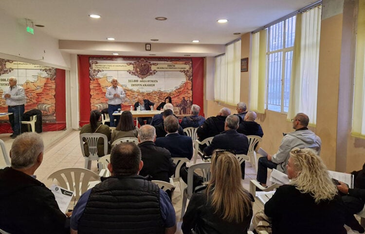 Στιγμιότυπο από τη Γενική Συνέλευση του ΣΠοΣ Θεσσαλονίκης, Κυριακή 18 Οκτωβρίου 2026 (φωτ.: Facebook / Katerina Bili)
