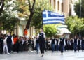Μαθητική παρέλαση για την εθνική επέτειο της 28ης Οκτωβρίου 1940 στην Θεσσαλονίκη.  Τρίτη 27 Οκτωβρίου 2026 (φωτ.: EUROKINISSI / Νάσος Σιμόπουλος)