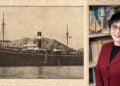 Το ιαπωνικό πλοίο «Tokei Maru» και η ιστορικός Νανάκο Μουράτα-Σαουαγιανάγκι (φωτ.: Αρχείο Νανάκο Μουράτα-Σαουαγιανάγκι / σύνθεση pontosnews.gr)