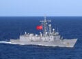 Η τουρκική φρεγάτα TCG Göksu στη Μεσόγειο, στις 2 Ιανουαρίου 2022 (φωτ.: US Navy / Theoplis Stewart II)