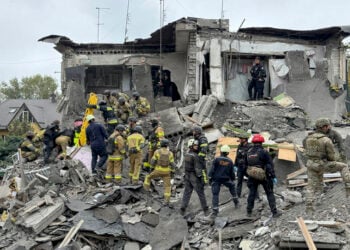 Από τη ρωσική επίθεση στη Ζαπορίζια, Σάββατο 10 Οκτ. 2026 (φωτ.: EPA / Daryna Naumova)