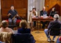 Στιγμιότυπο από την εκδήλωση για το βιβλίο της Σοφίας Αλεξανιάν στο Μουσείο «Μαρίκα Κοτοπούλη», στου Ζωγράφου. Τετάρτη 14 Οκτωβρίου 2026 (φωτ.: Facebook / Vassiliki Strakantouna)