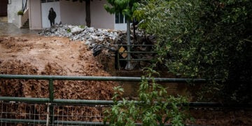Συνεχίζεται για 3η ημέρα το ισχυρό κύμα κακοκαιρίας που πλήττει την Κρήτη. Εικόνα από τα Ζωνιανά του Δήμου Μυλοποτάμου στο Ρέθυμνο. Σάββατο 3 Οκτωβρίου 2026 (φωτ.: EUROKINISSI / Αντώνης Ζουριδάκης)